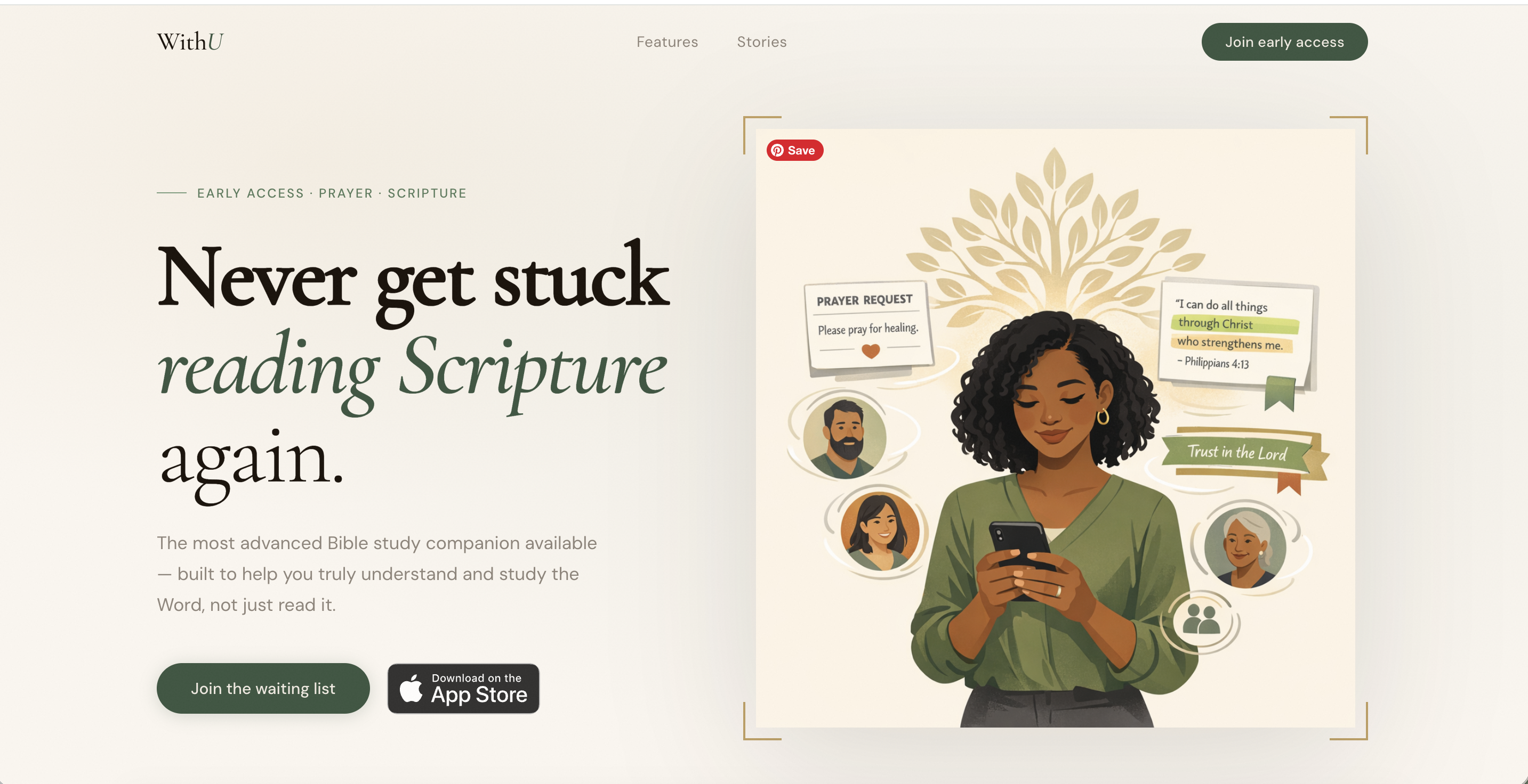 WithU website screenshot